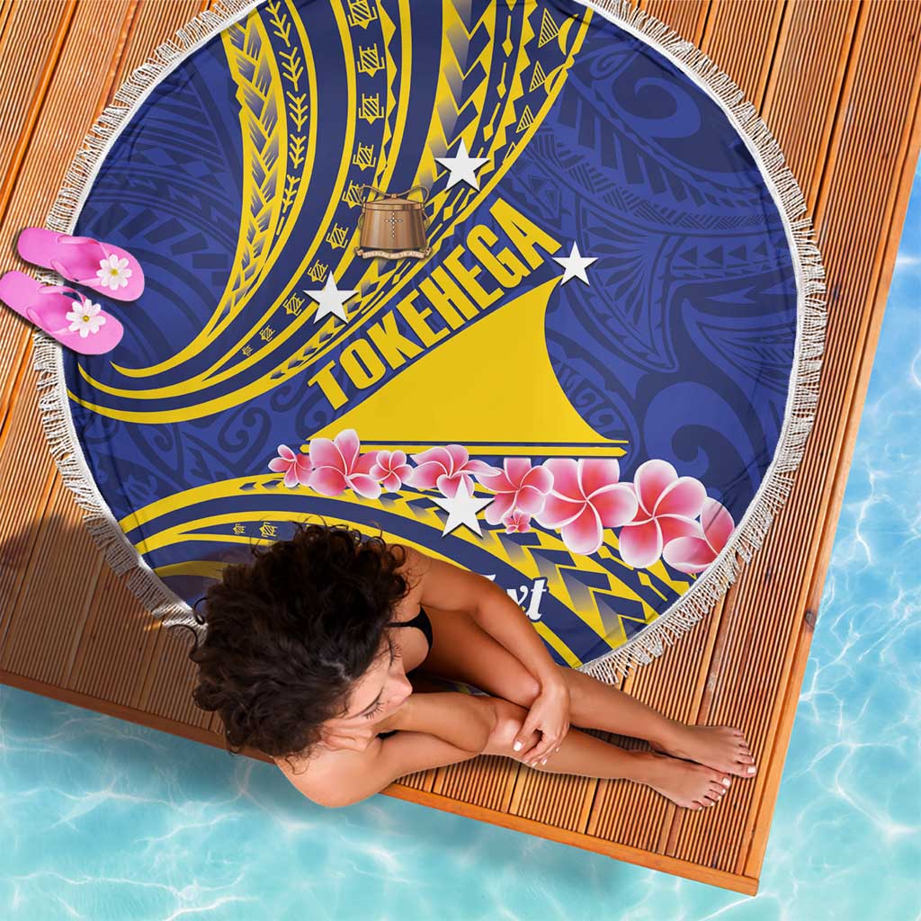 Personalised Tokelau Tokehega Day Beach Blanket Tokelauan Tatau Flag Color - Polynesian Pride