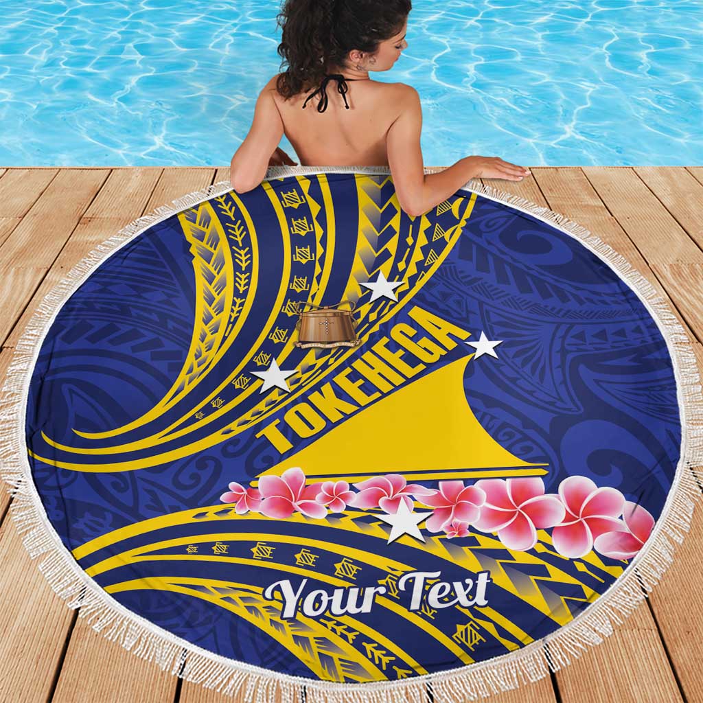 Personalised Tokelau Tokehega Day Beach Blanket Tokelauan Tatau Flag Color - Polynesian Pride