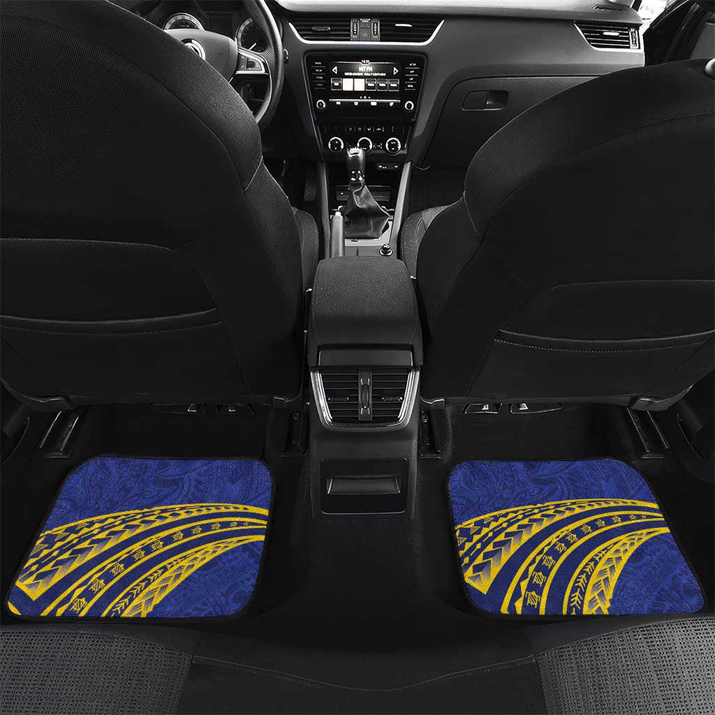 Personalised Tokelau Tokehega Day Car Mats Tokelauan Tatau Flag Color - Polynesian Pride