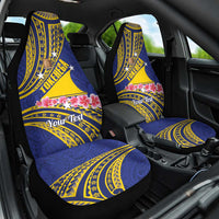 Personalised Tokelau Tokehega Day Car Seat Cover Tokelauan Tatau Flag Color - Polynesian Pride