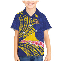 Personalised Tokelau Tokehega Day Family Matching Mermaid Dress and Hawaiian Shirt Tokelauan Tatau Flag Color - Polynesian Pride