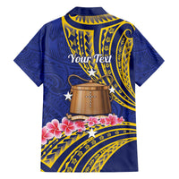 Personalised Tokelau Tokehega Day Family Matching Off The Shoulder Long Sleeve Dress and Hawaiian Shirt Tokelauan Tatau Flag Color - Polynesian Pride