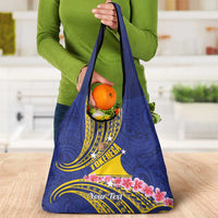 Personalised Tokelau Tokehega Day Grocery Bag Tokelauan Tatau Flag Color - Polynesian Pride
