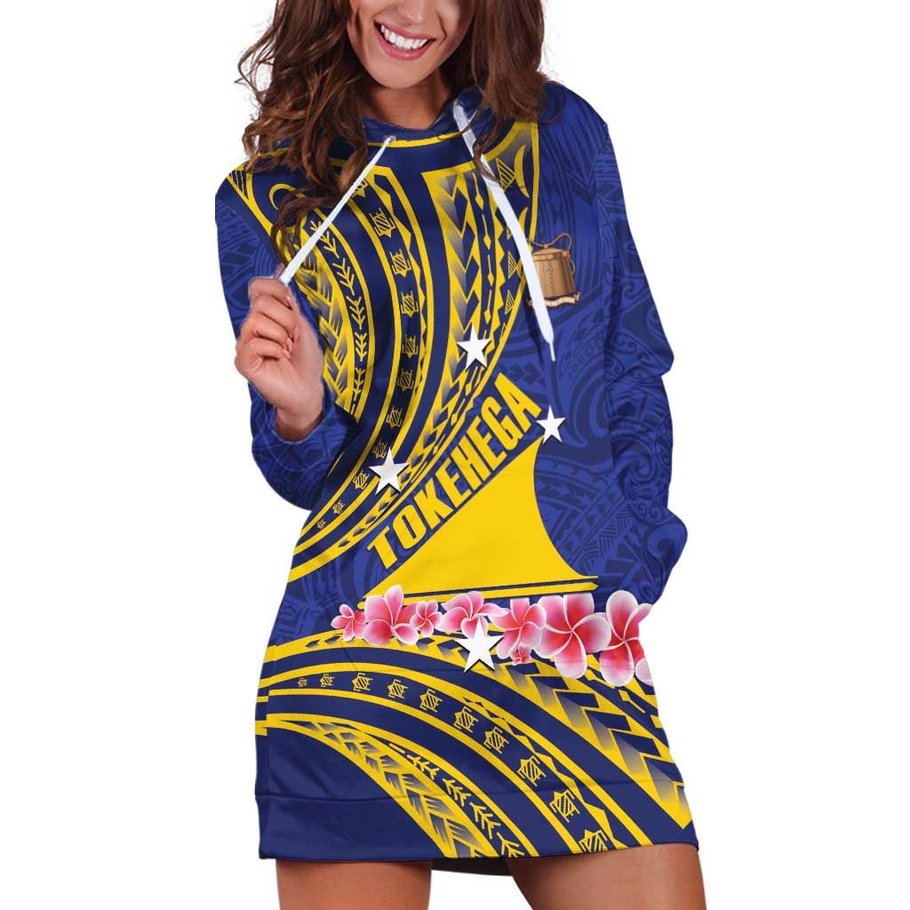 Personalised Tokelau Tokehega Day Hoodie Dress Tokelauan Tatau Flag Color - Polynesian Pride