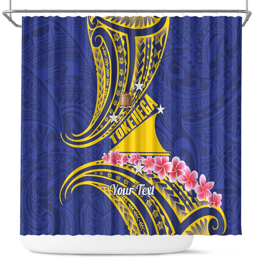 Personalised Tokelau Tokehega Day Shower Curtain Tokelauan Tatau Flag Color - Polynesian Pride