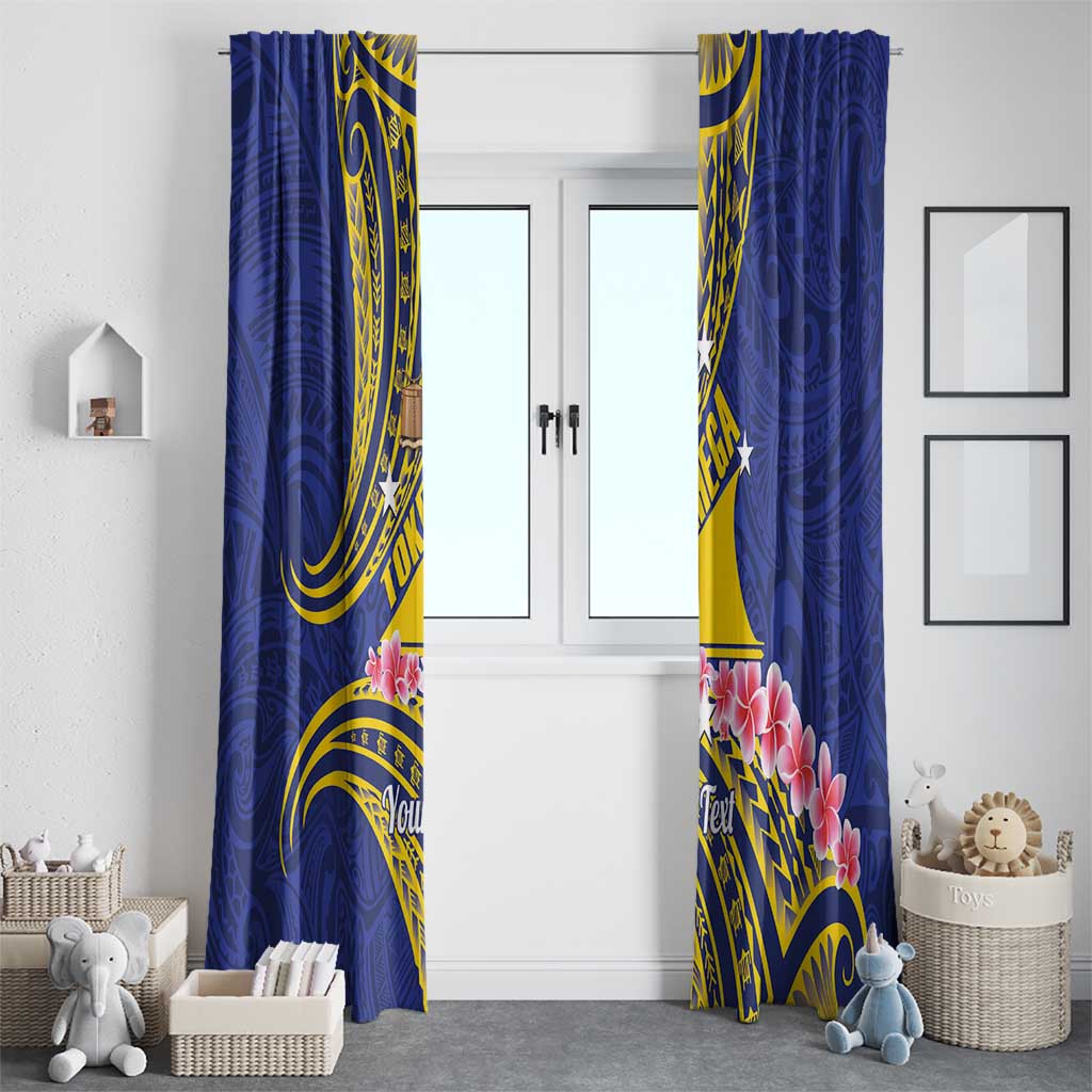 Personalised Tokelau Tokehega Day Window Curtain Tokelauan Tatau Flag Color - Polynesian Pride