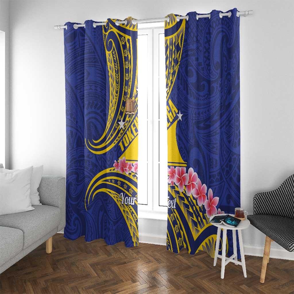 Personalised Tokelau Tokehega Day Window Curtain Tokelauan Tatau Flag Color - Polynesian Pride