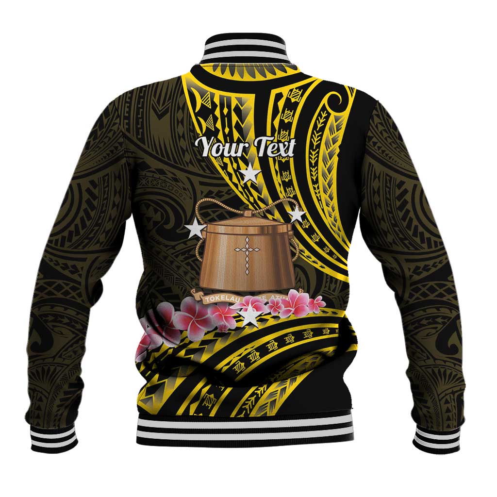 Personalised Tokelau Tokehega Day Baseball Jacket Tokelauan Tatau Black Color - Polynesian Pride
