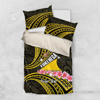 Personalised Tokelau Tokehega Day Bedding Set Tokelauan Tatau Black Color - Polynesian Pride