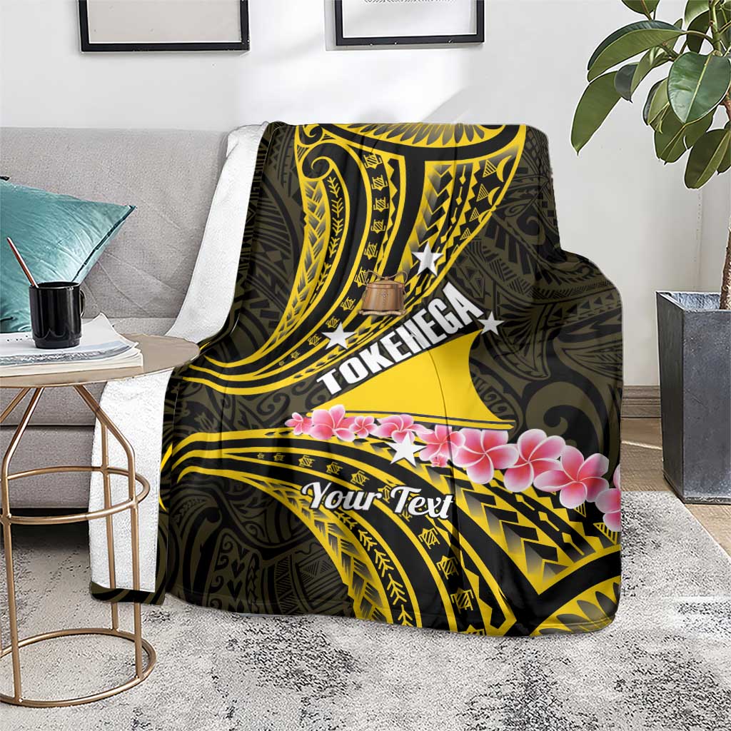 Personalised Tokelau Tokehega Day Blanket Tokelauan Tatau Black Color - Polynesian Pride