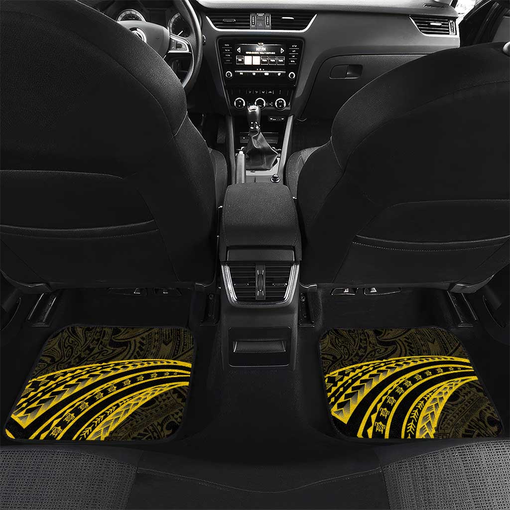 Personalised Tokelau Tokehega Day Car Mats Tokelauan Tatau Black Color - Polynesian Pride