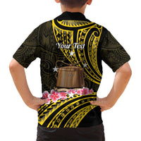 Personalised Tokelau Tokehega Day Family Matching Long Sleeve Bodycon Dress and Hawaiian Shirt Tokelauan Tatau Black Color - Polynesian Pride