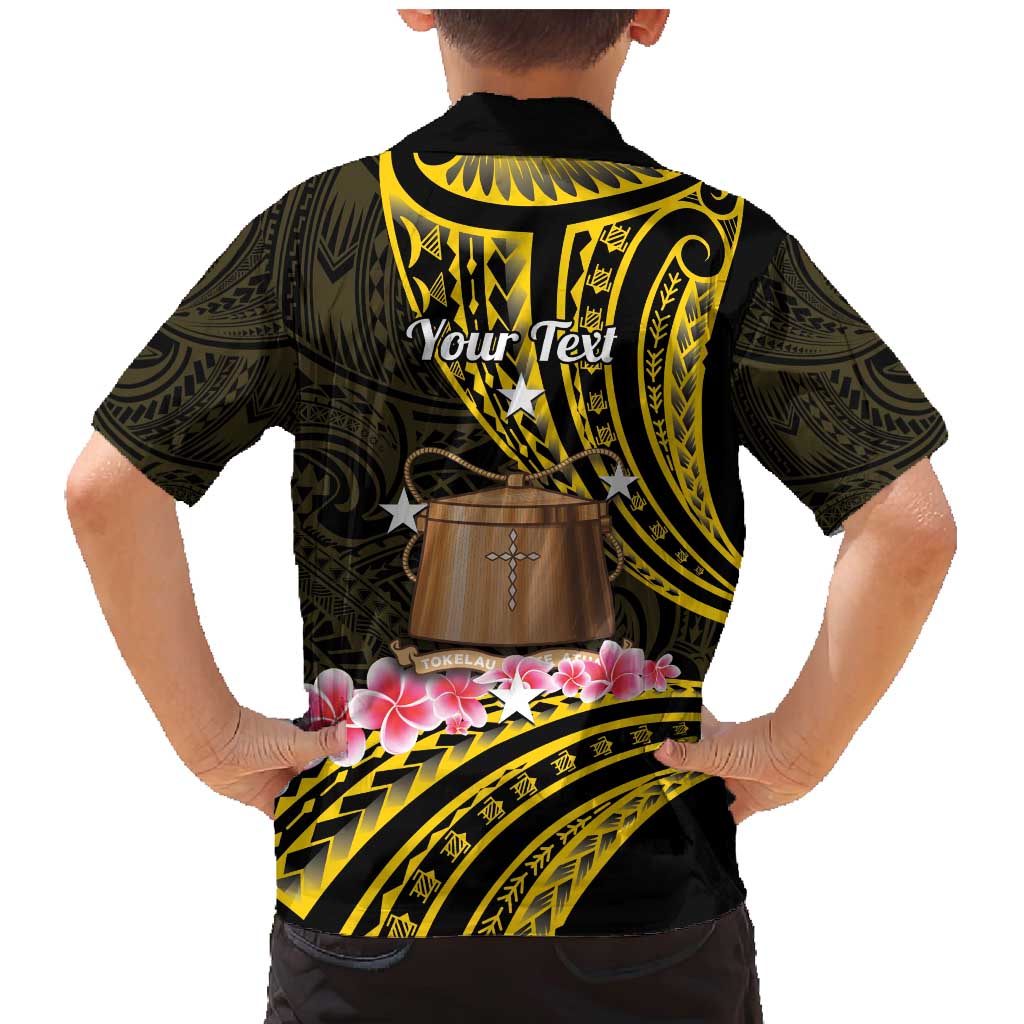 Personalised Tokelau Tokehega Day Family Matching Mermaid Dress and Hawaiian Shirt Tokelauan Tatau Black Color - Polynesian Pride