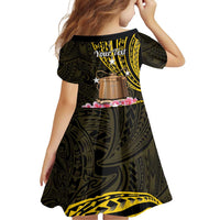 Personalised Tokelau Tokehega Day Family Matching Puletasi and Hawaiian Shirt Tokelauan Tatau Black Color - Polynesian Pride