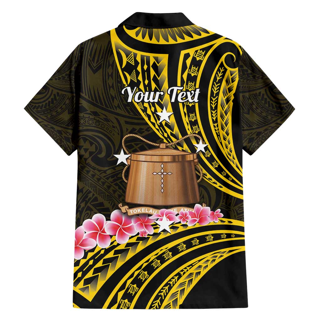 Personalised Tokelau Tokehega Day Family Matching Puletasi and Hawaiian Shirt Tokelauan Tatau Black Color - Polynesian Pride