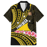 Personalised Tokelau Tokehega Day Family Matching Summer Maxi Dress and Hawaiian Shirt Tokelauan Tatau Black Color - Polynesian Pride