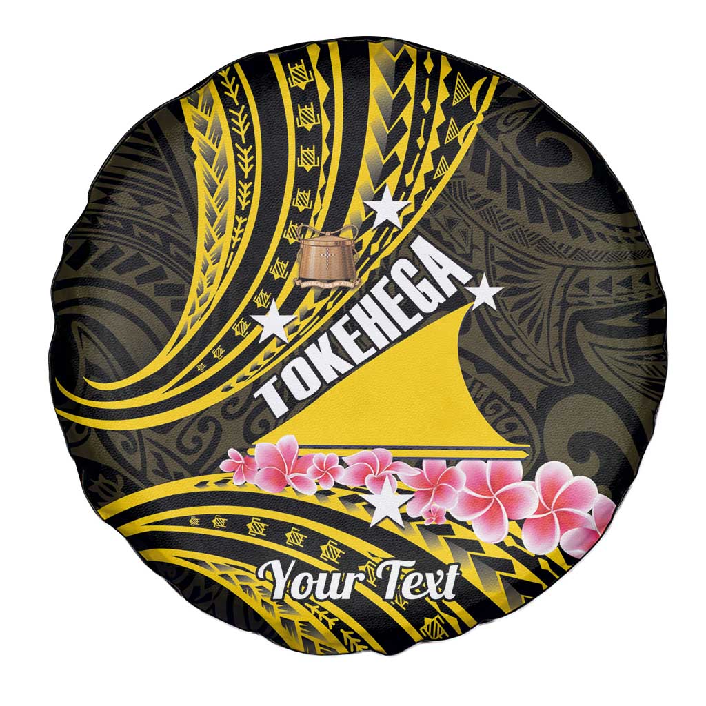 Personalised Tokelau Tokehega Day Spare Tire Cover Tokelauan Tatau Black Color - Polynesian Pride