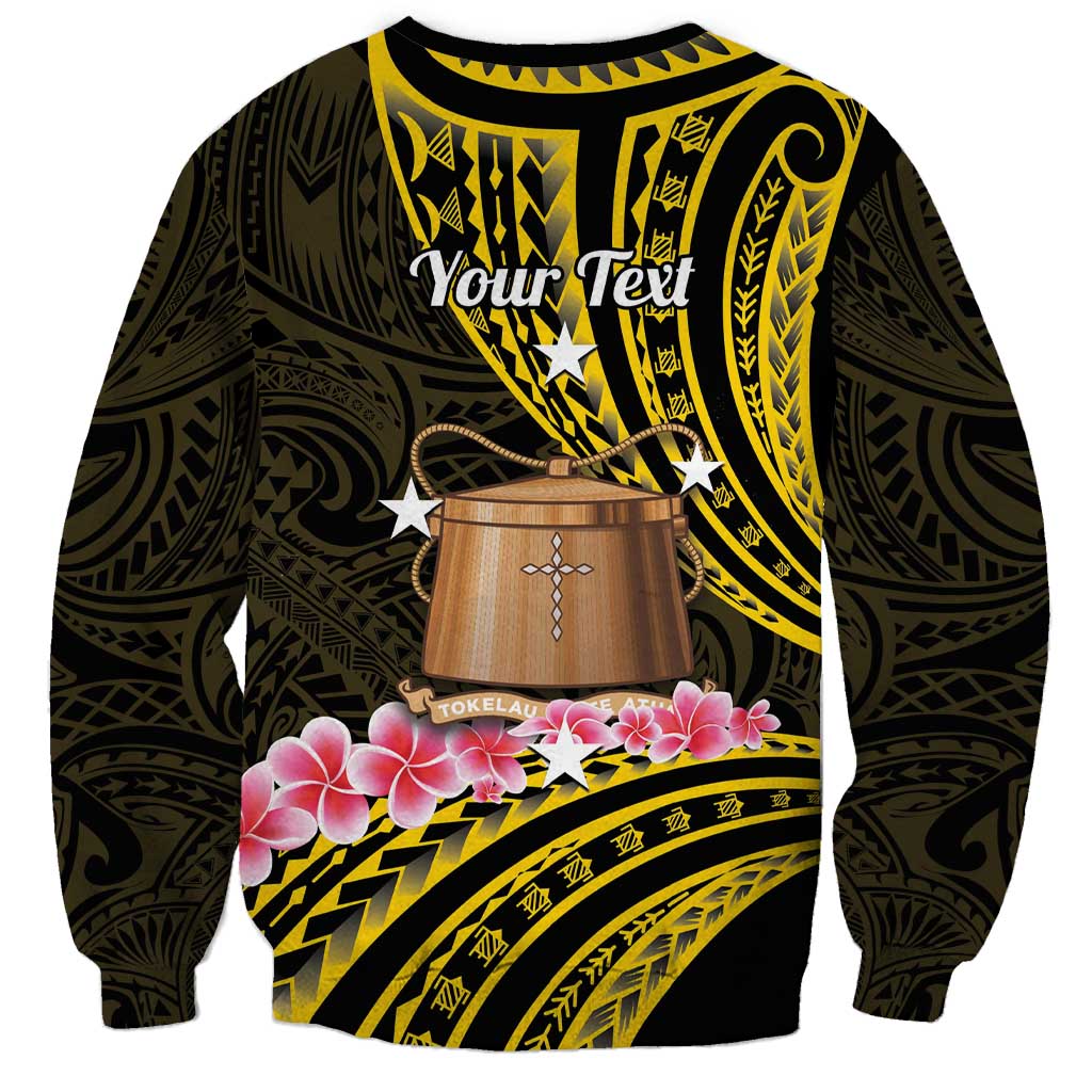 Personalised Tokelau Tokehega Day Sweatshirt Tokelauan Tatau Black Color - Polynesian Pride