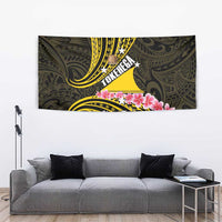 Personalised Tokelau Tokehega Day Tapestry Tokelauan Tatau Black Color - Polynesian Pride