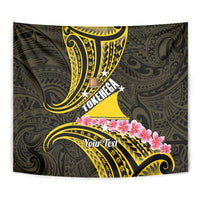 Personalised Tokelau Tokehega Day Tapestry Tokelauan Tatau Black Color - Polynesian Pride