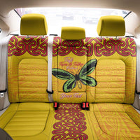 Personalised Tufi Tapa and Tattoo Festival Back Car Seat Cover PNG Oro Butterfly Tapa Pattern - Polynesian Pride