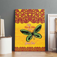 Personalised Tufi Tapa and Tattoo Festival Canvas Wall Art PNG Oro Butterfly Tapa Pattern - Polynesian Pride