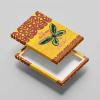 Personalised Tufi Tapa and Tattoo Festival Canvas Wall Art PNG Oro Butterfly Tapa Pattern - Polynesian Pride