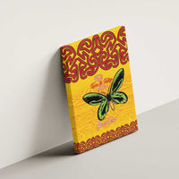Personalised Tufi Tapa and Tattoo Festival Canvas Wall Art PNG Oro Butterfly Tapa Pattern - Polynesian Pride