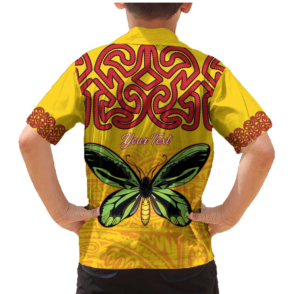 Personalised Tufi Tapa and Tattoo Festival Family Matching Mermaid Dress and Hawaiian Shirt PNG Oro Butterfly Tapa Pattern - Polynesian Pride