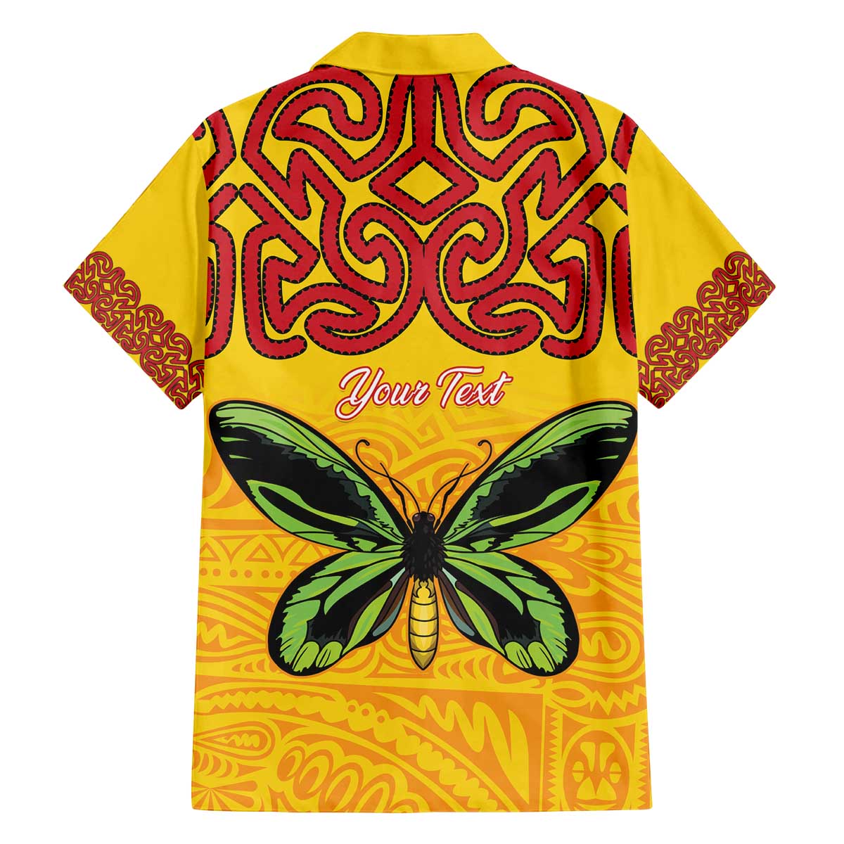 Personalised Tufi Tapa and Tattoo Festival Family Matching Off The Shoulder Long Sleeve Dress and Hawaiian Shirt PNG Oro Butterfly Tapa Pattern - Polynesian Pride
