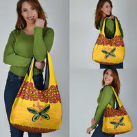 Personalised Tufi Tapa and Tattoo Festival Grocery Bag PNG Oro Butterfly Tapa Pattern - Polynesian Pride