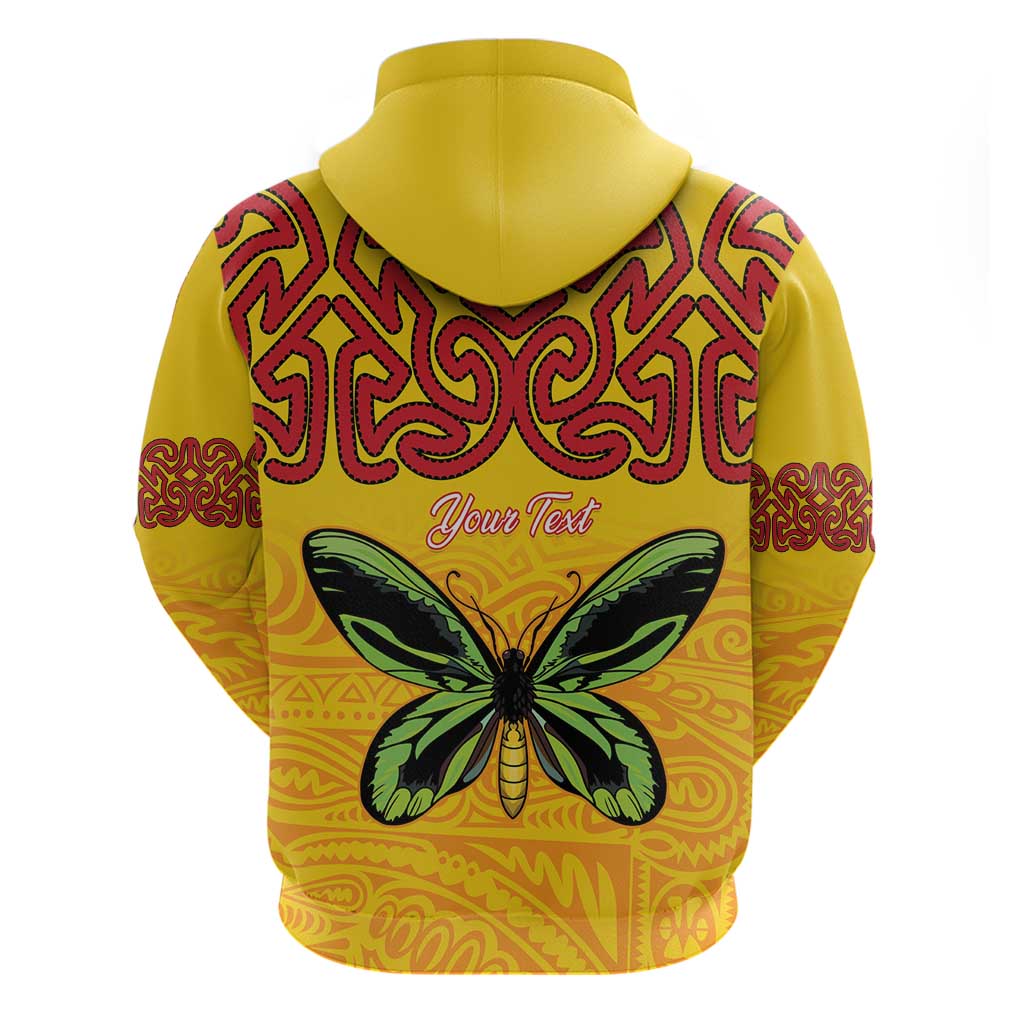 Personalised Tufi Tapa and Tattoo Festival Hoodie PNG Oro Butterfly Tapa Pattern - Polynesian Pride