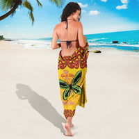 Personalised Tufi Tapa and Tattoo Festival Sarong PNG Oro Butterfly Tapa Pattern - Polynesian Pride