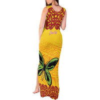 Personalised Tufi Tapa and Tattoo Festival Tank Maxi Dress PNG Oro Butterfly Tapa Pattern - Polynesian Pride