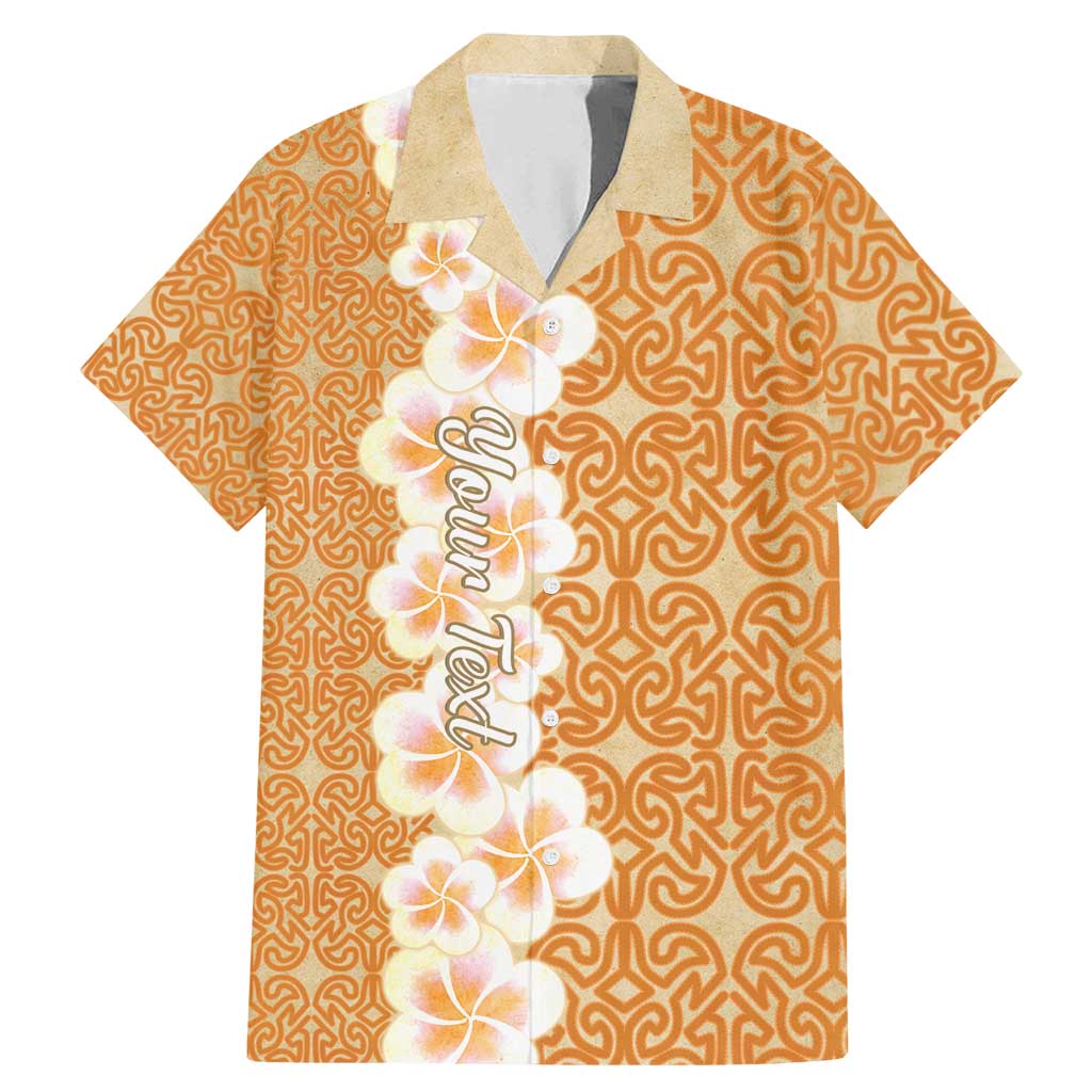 Personalised Tufi Tapa and Tattoo Festival Family Matching Mermaid Dress and Hawaiian Shirt Oro Tapa Cloth With Plumeria - Polynesian Pride