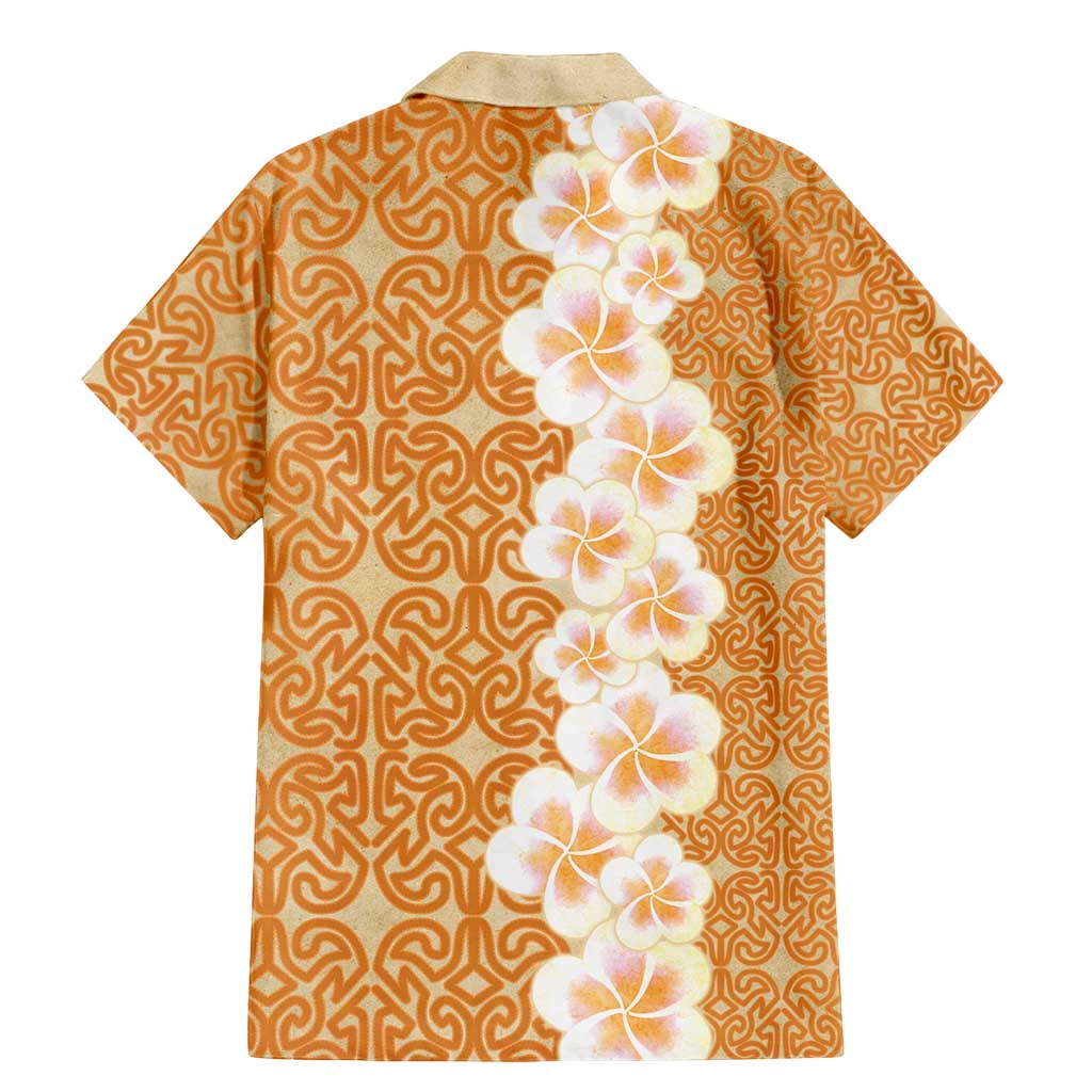 Personalised Tufi Tapa and Tattoo Festival Family Matching Mermaid Dress and Hawaiian Shirt Oro Tapa Cloth With Plumeria - Polynesian Pride