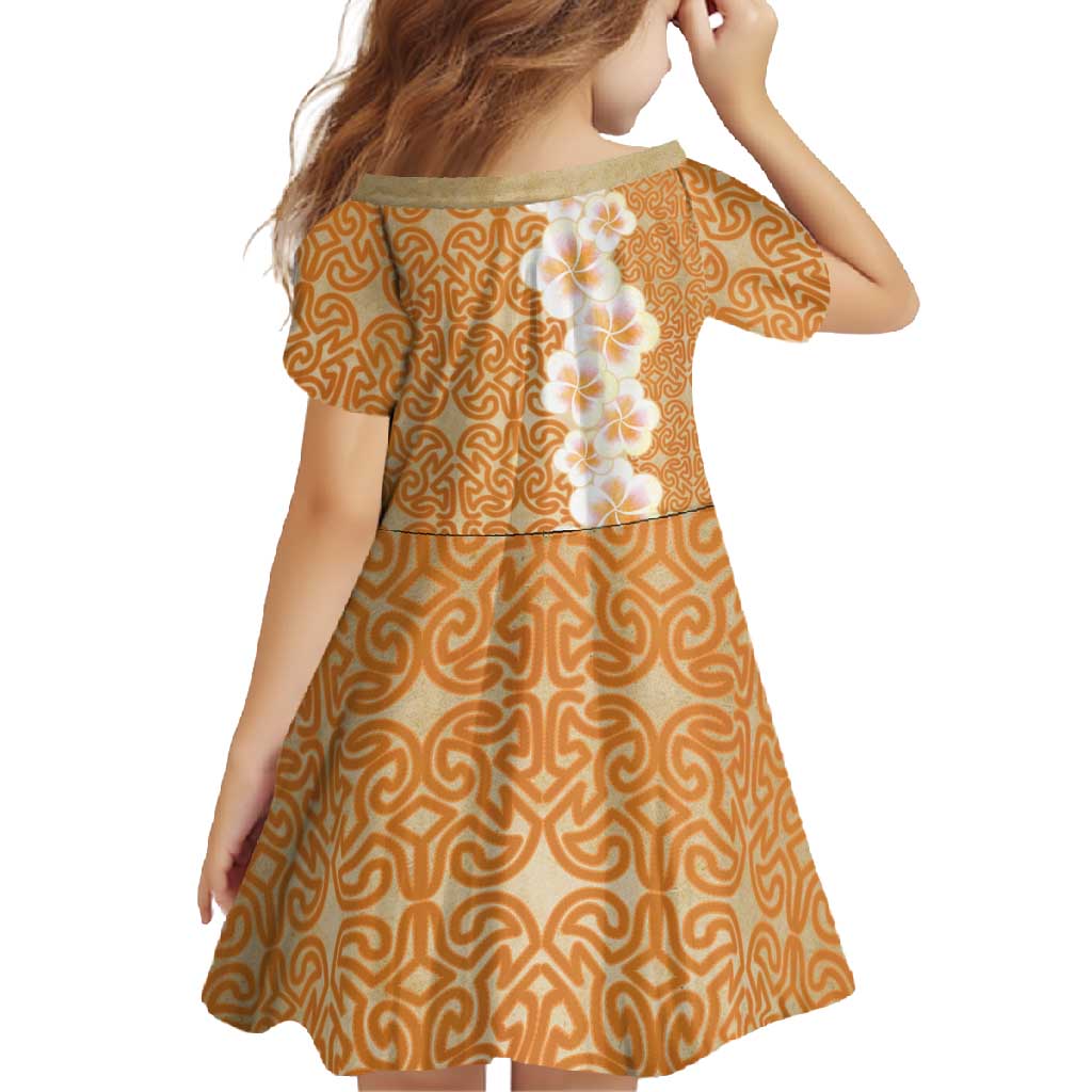 Personalised Tufi Tapa and Tattoo Festival Family Matching Off Shoulder Maxi Dress and Hawaiian Shirt Oro Tapa Cloth With Plumeria - Polynesian Pride