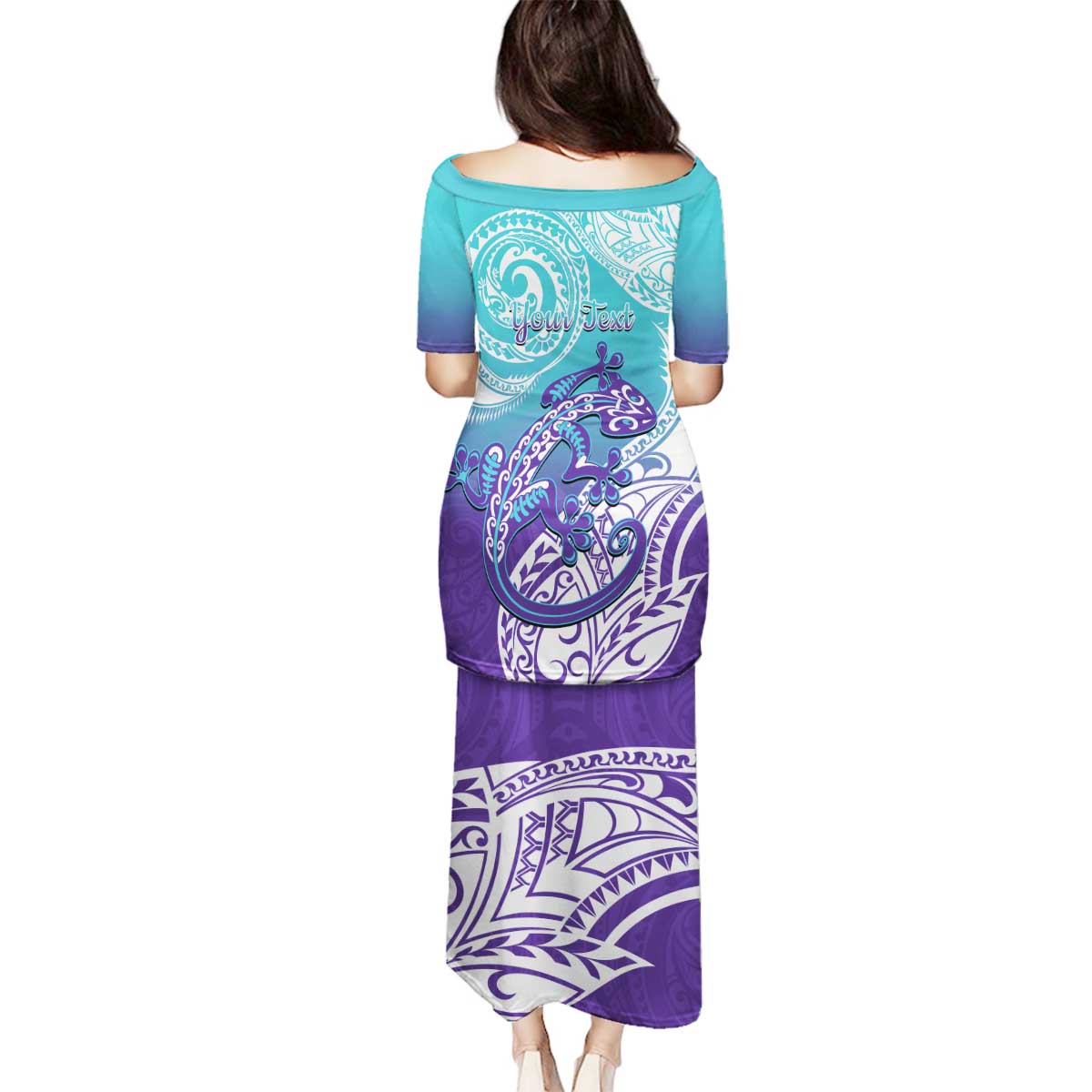 Personalised New Zealand Suicide Prevention Month Family Matching Puletasi and Hawaiian Shirt You Matter NZ Fern With Maori Koru Lizard