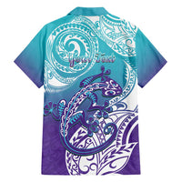Personalised New Zealand Suicide Prevention Month Family Matching Tank Maxi Dress and Hawaiian Shirt You Matter NZ Fern With Maori Koru Lizard LT14 - Polynesian Pride