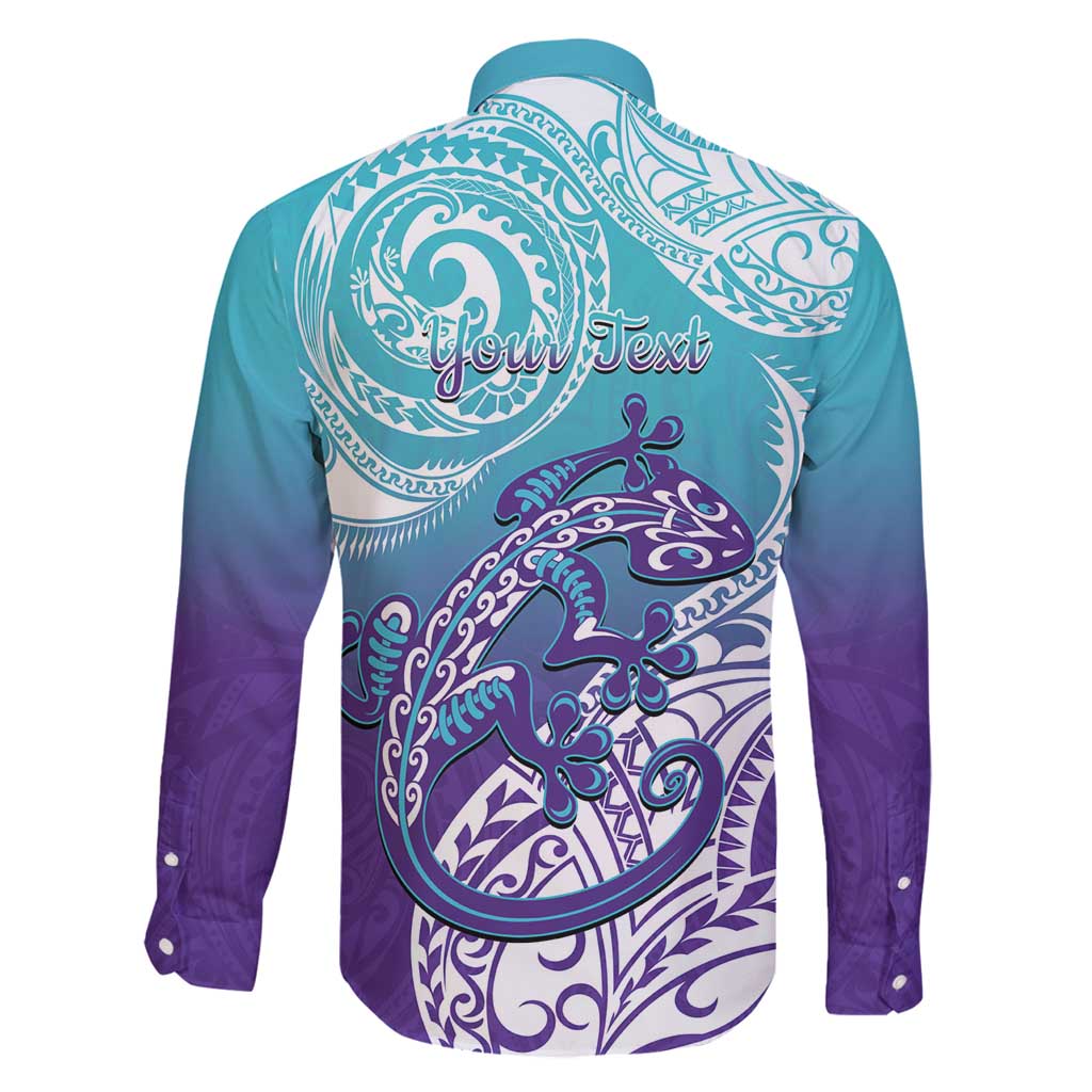 Personalised New Zealand Suicide Prevention Month Family Matching Tank Maxi Dress and Hawaiian Shirt You Matter NZ Fern With Maori Koru Lizard LT14 - Polynesian Pride