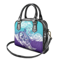Personalised New Zealand Suicide Prevention Month Shoulder Handbag You Matter NZ Fern With Maori Koru Lizard