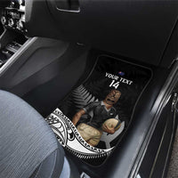 Custom New Zealand Silver Fern Rugby Car Mats 2024 Aotearoa Maori Mascot Go All Black