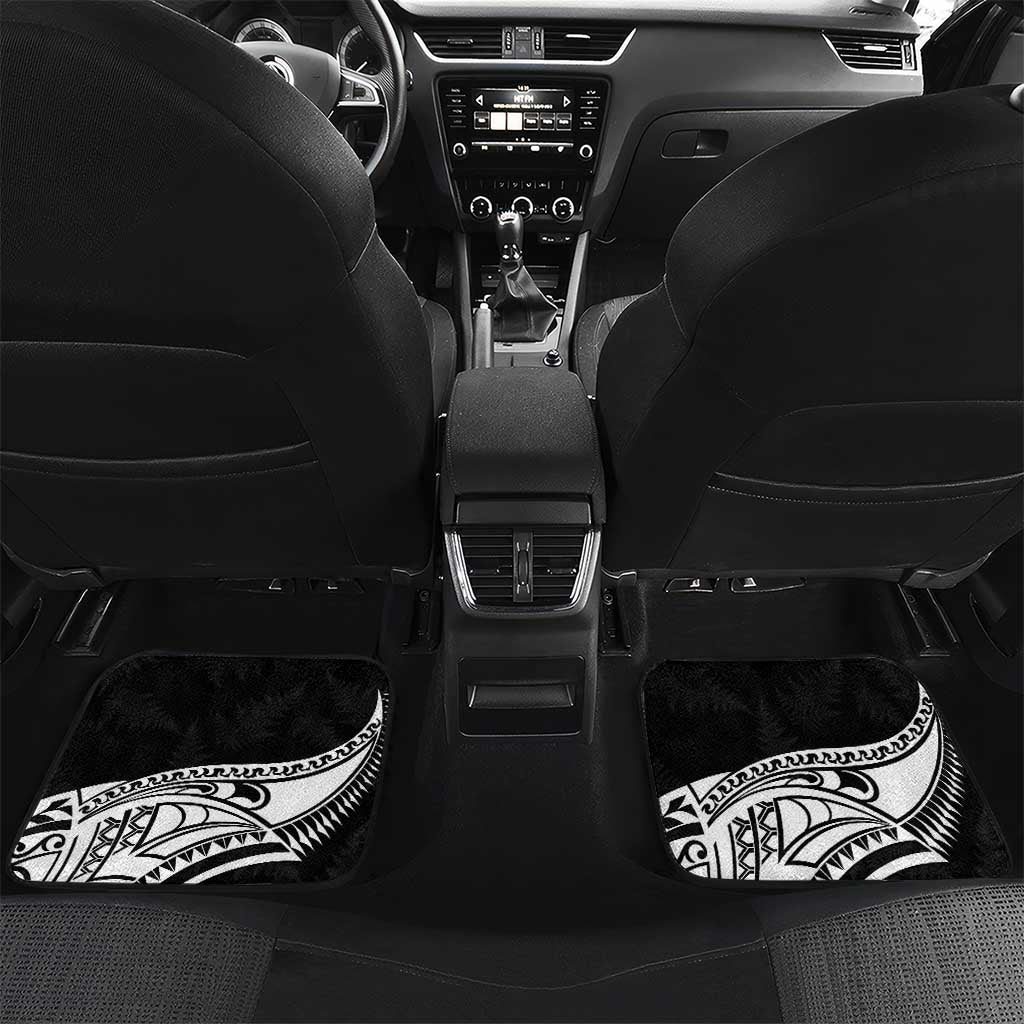Custom New Zealand Silver Fern Rugby Car Mats 2024 Aotearoa Maori Mascot Go All Black