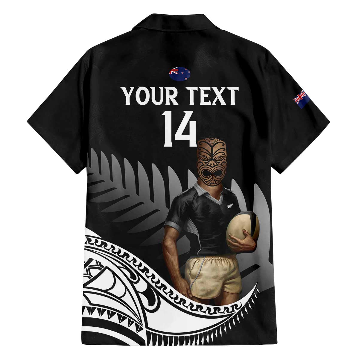 Custom New Zealand Silver Fern Rugby Family Matching Puletasi and Hawaiian Shirt 2024 Aotearoa Maori Mascot Go All Black