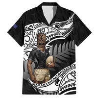 Custom New Zealand Silver Fern Rugby Family Matching Summer Maxi Dress and Hawaiian Shirt 2024 Aotearoa Maori Mascot Go All Black