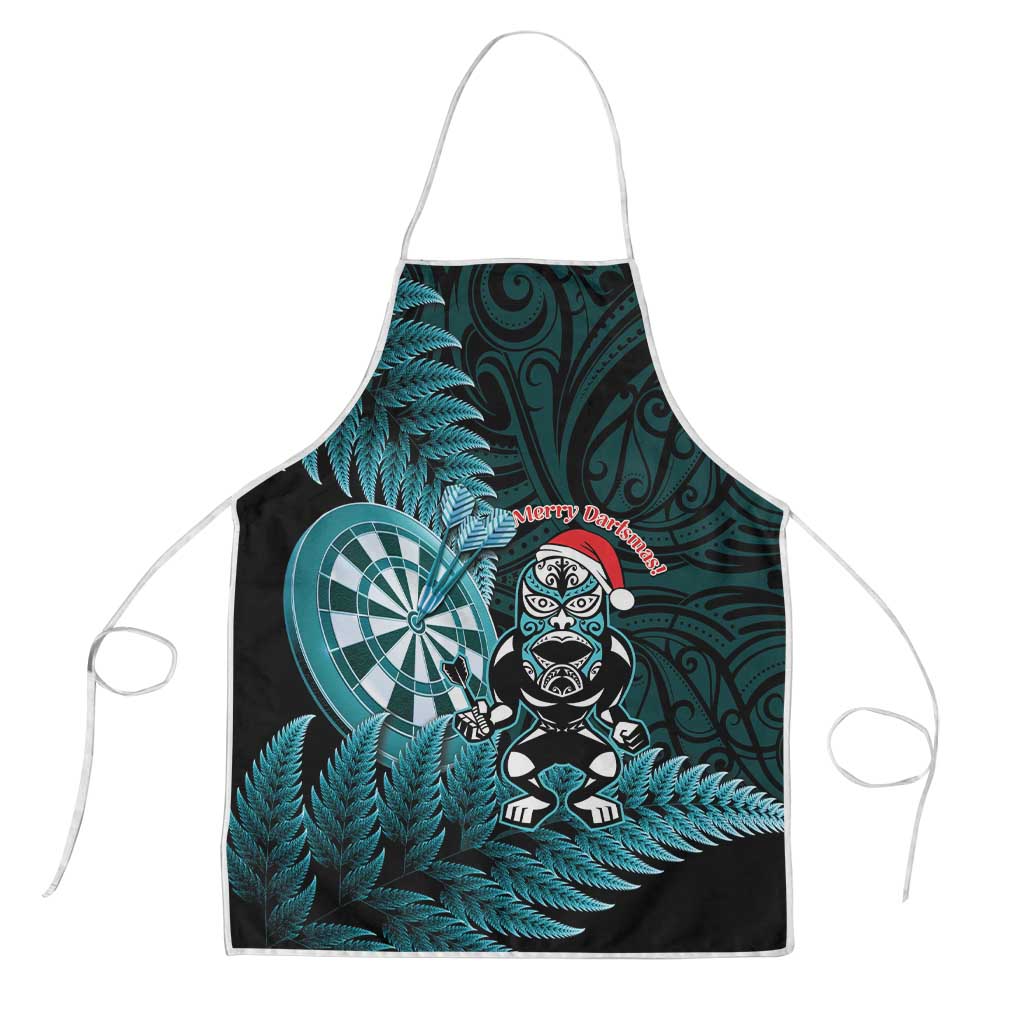 New Zealand Darts Christmas Apron Maori Fern Merry Dartsmas - Polynesian Pride