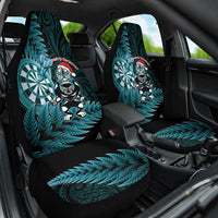 New Zealand Darts Christmas Car Seat Cover Maori Fern Merry Dartsmas - Polynesian Pride