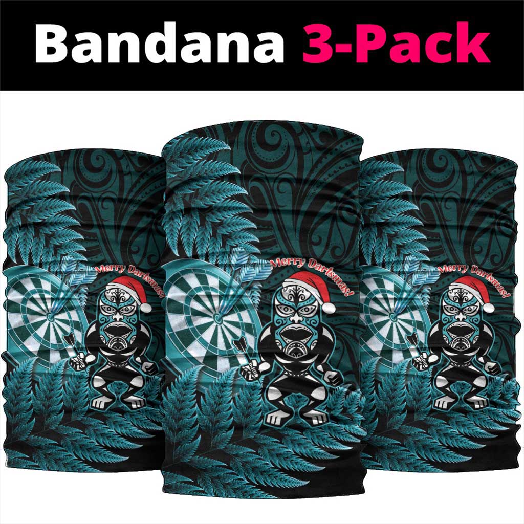 New Zealand Darts Christmas Neck Gaiter Maori Fern Merry Dartsmas - Polynesian Pride
