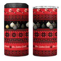 New Zealand Darts Christmas 4 in 1 Can Cooler Tumbler Merry Xmas Aotearoa Maori Red - Polynesian Pride