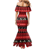 New Zealand Darts Christmas Mermaid Dress Merry Xmas Aotearoa Maori Red - Polynesian Pride